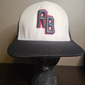 Red & Natural BR Baseball Cap